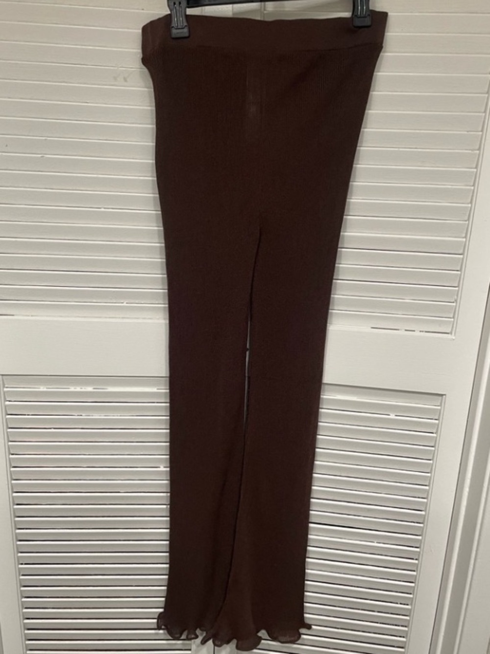 🐶MANGO🐶SHEER ESPRESSO PANTS🐶 - Picture 6 of 9